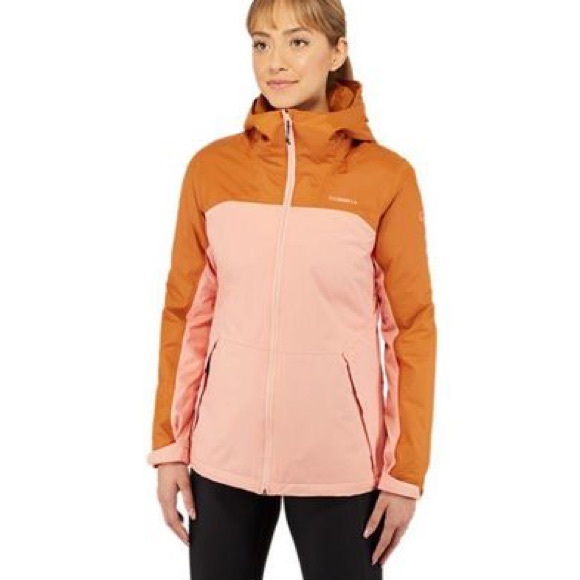 Merrell Women’s Fallon 4.0 Colorblock Hooded Insulated Rain Zip Jacket size L - Picture 2 of 14